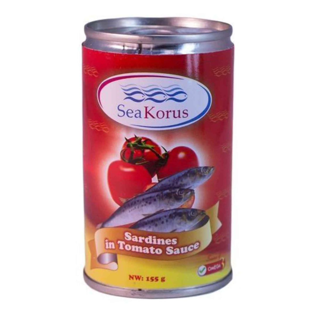 SEA KORUS SARDINES IN HOT TOMATO SAUCE 155G